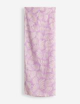 Schal - gemustert - lila