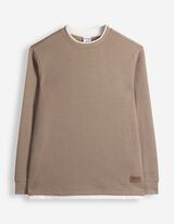 Longsleeve - met structuur - Beige
