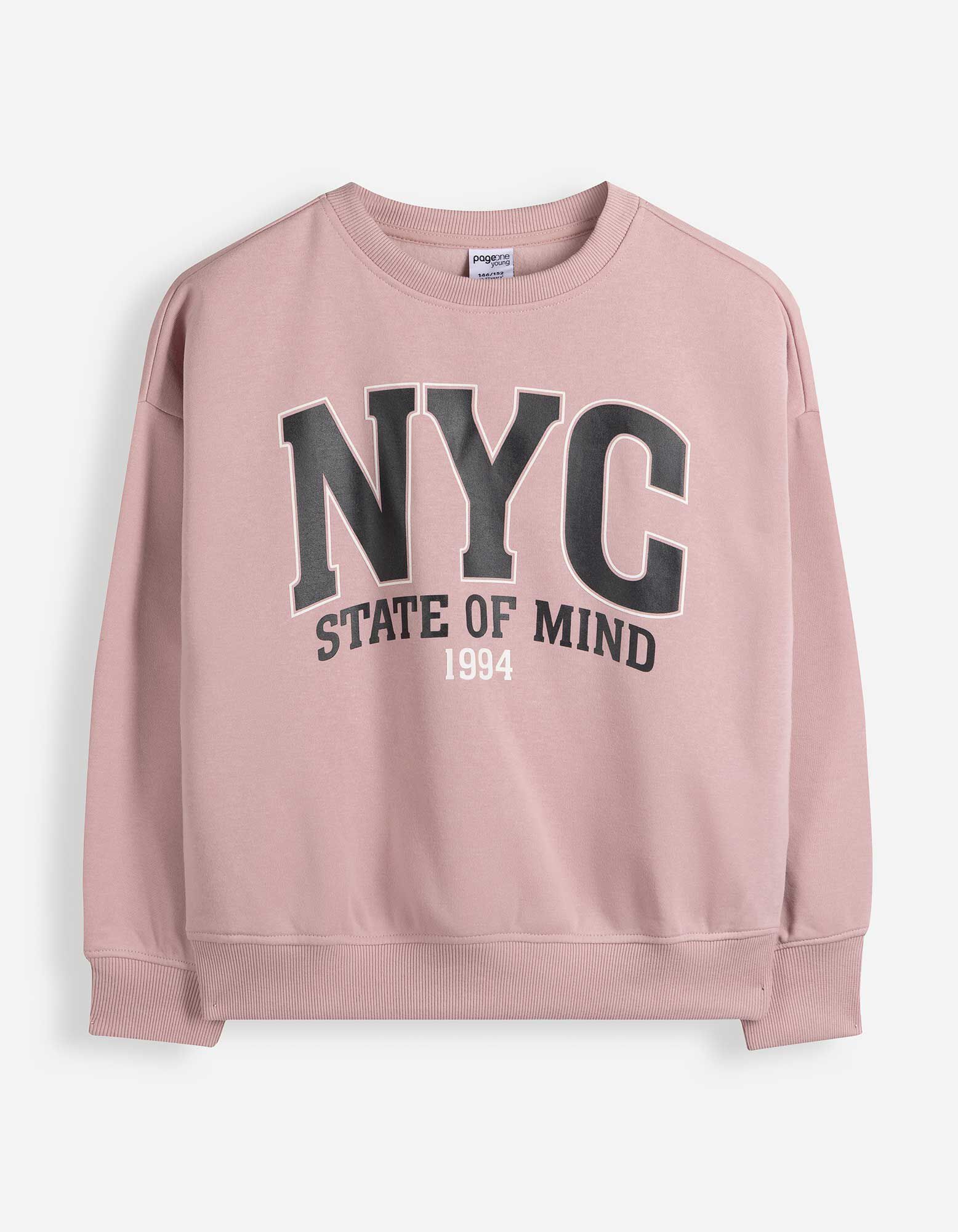 Sweatshirt - Print - Pink