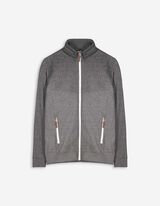 rozpinana bluza - naszywka z logo - czarny