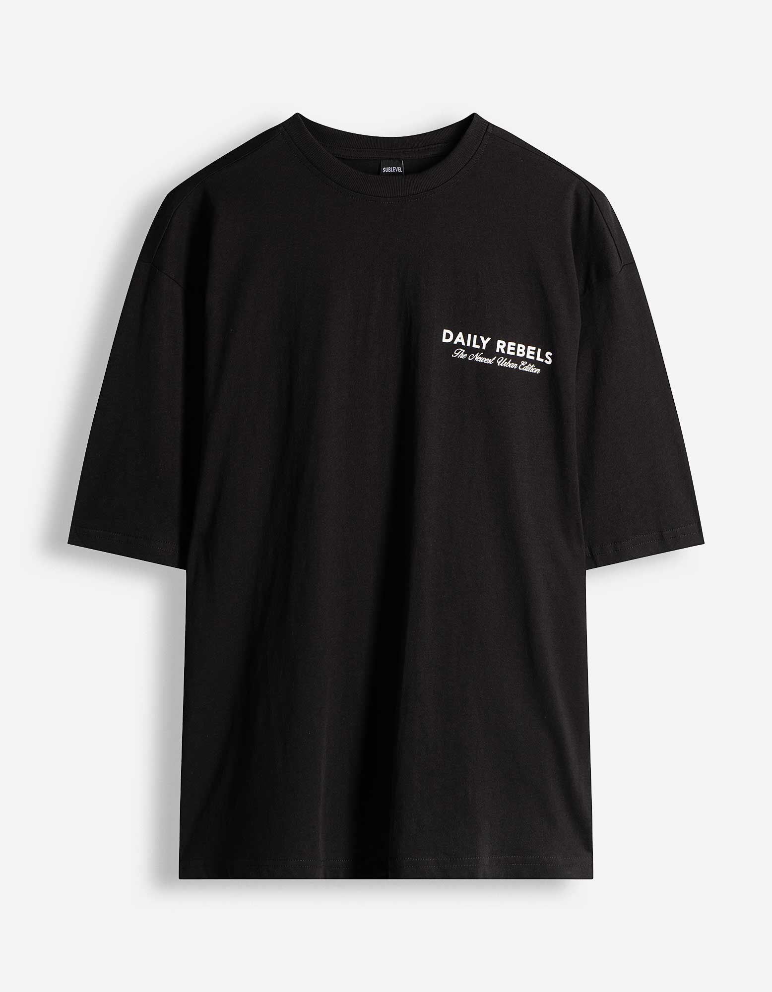 T-Shirt - R&uuml;ckenprint - schwarz