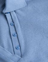 Polo - Col de chemise - Bleu clair