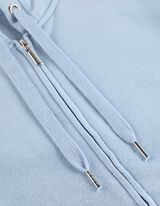 bluza z kapturem - kaptur z troczkiem - jasny niebieski