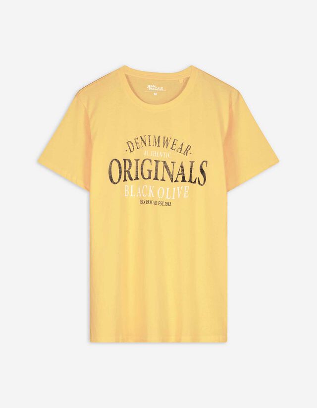 T-Shirt - Print - gelb