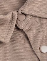 koszula - kieszeń na piersi - jasnobrazowy-e-a