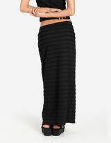 Gonna maxi - Spacco laterale - nero