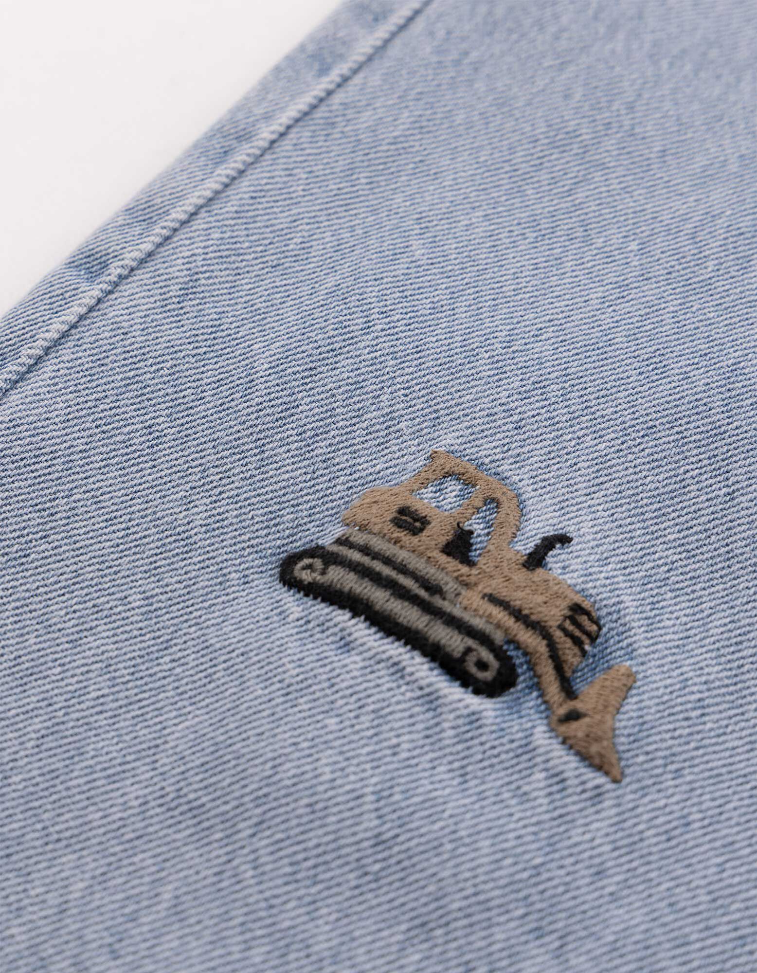 Jeans - Applikation - Hellblau