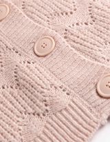 Cardigan - Lochmuster - Rosa