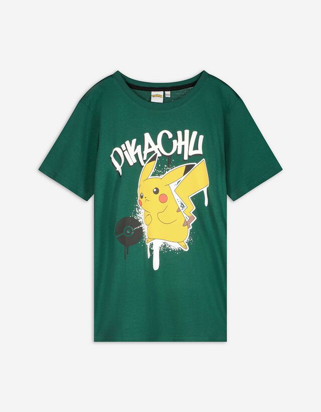 Tricou - Pokémon - Verde inchis
