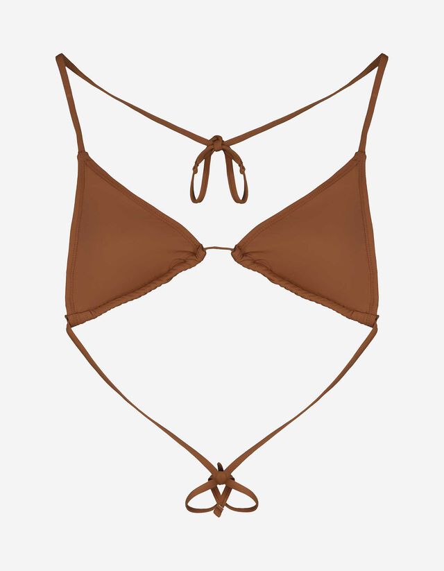 Haut de bikini - Unicolore - Brun