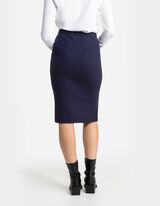 Gonna midi - Maglia - blu scuro