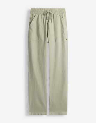 Hose - Leinen-Mix - Gr&uuml;n