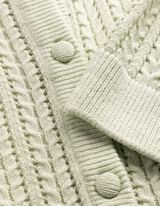 Kardigan - Knofl&iacute;ky - sv. zelena