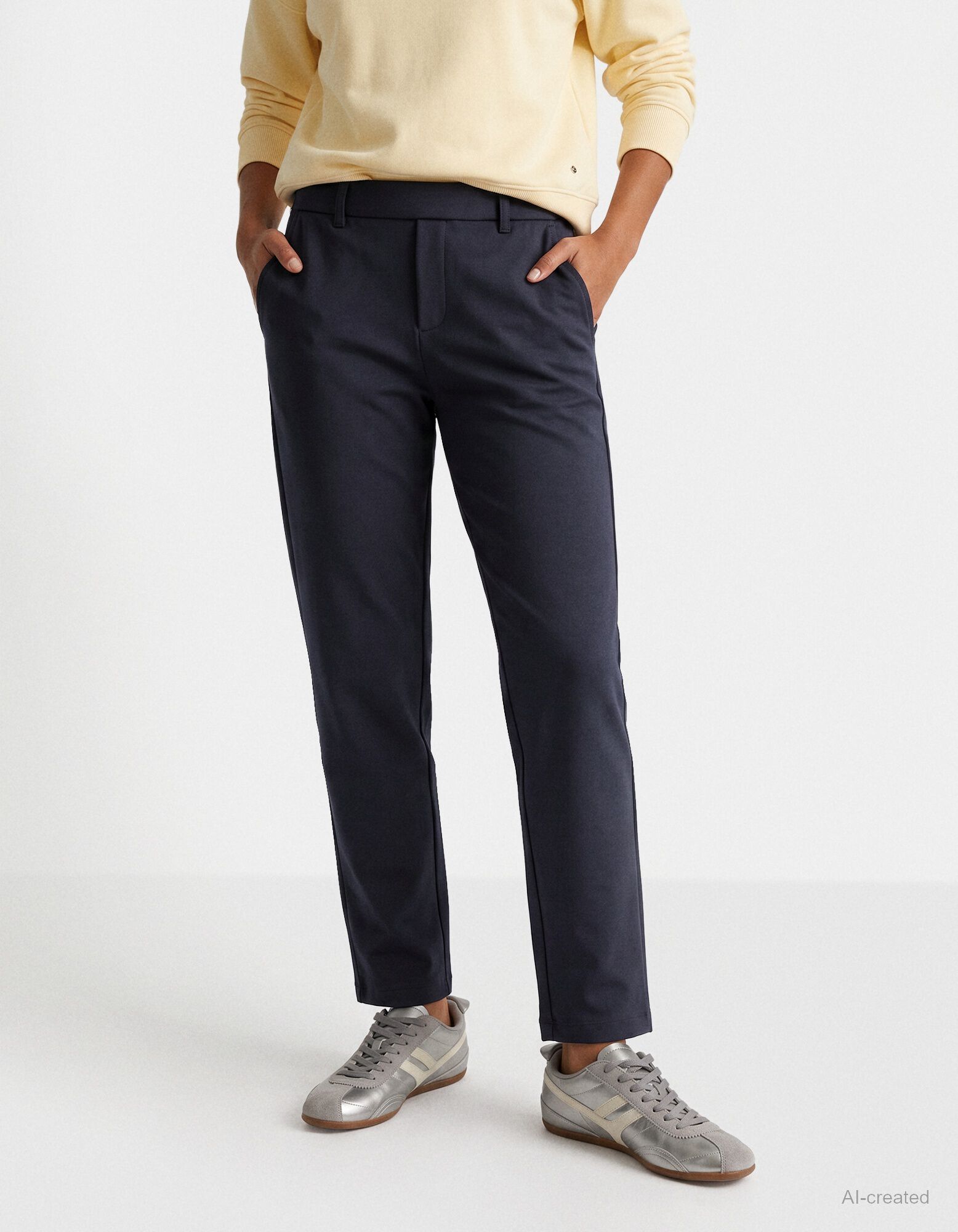 Jeans - Elastischer Bund - Dunkelblau