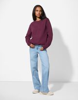 Bluză de trening - Regular Fit - Mov inchis