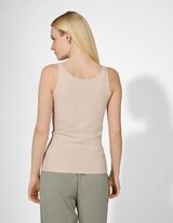 Top - Stretchanteil - wei&szlig;