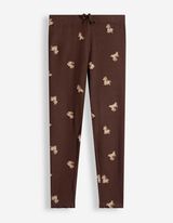 Leggings - Gerippt - Braun