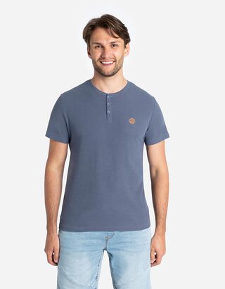 T-Shirt - Henley-Ausschnitt