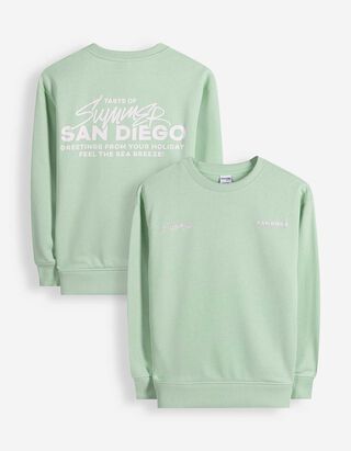 Sweatshirt - Oversized Fit - hellgr&uuml;n