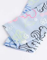 Tamprės - I&scaron;tisinis ra&scaron;tas - sviesiai melynas