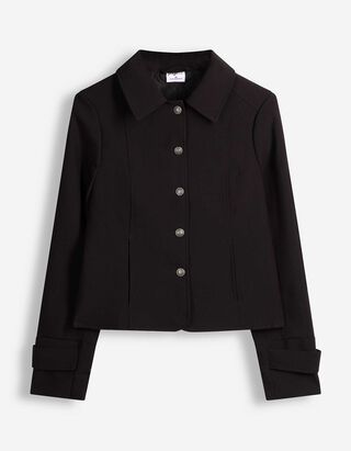 Jacke - Knopfleiste - Schwarz