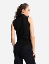 Top - Rollkragen - schwarz