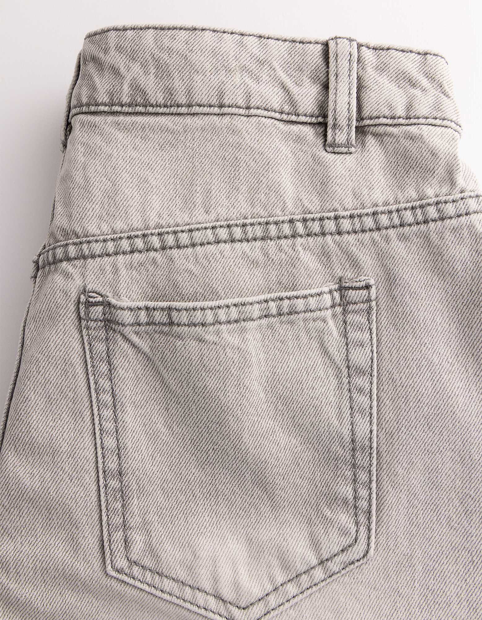 Jeansshorts - Denim - grau