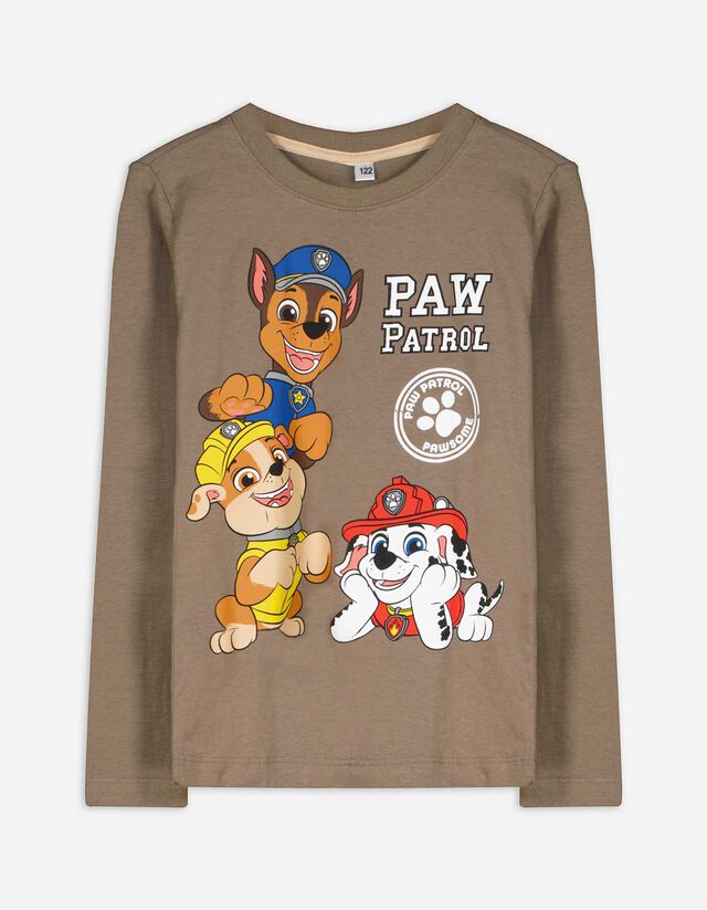 Longsleeve - Paw Patrol - lichtbruin