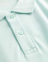 Polo - Unicolore - Bleu clair