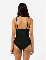 Tankini - Strukturiertes Material - Schwarz