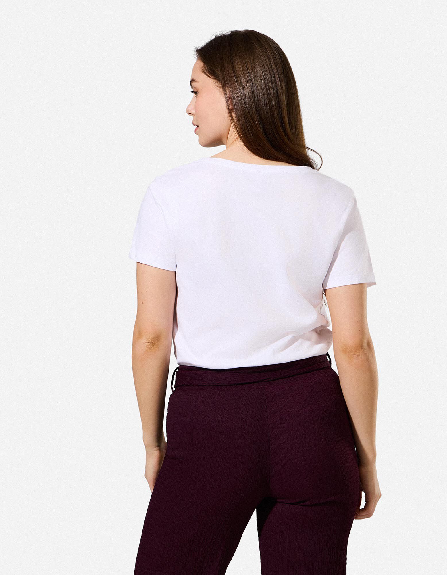 T-shirt - Broderies - blanc
