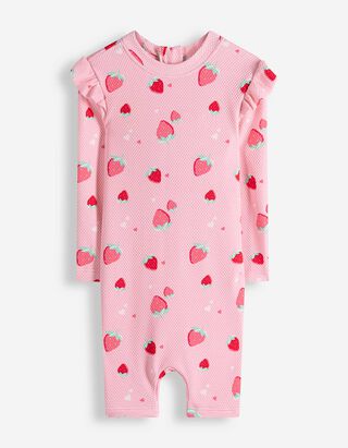 UV-Anzug - Allover-Print - rosa