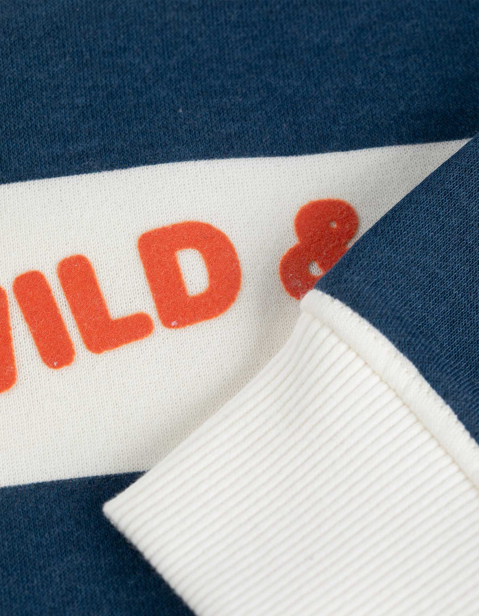 Sweatshirt - Strepen - Off-White