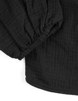 bluzka - Muślin - czarny