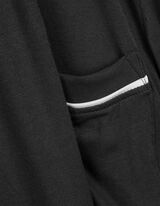 Pyjama Set aus Shirt und Hose - Viskose - dunkelgrau