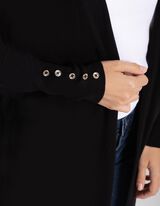 Dolga jopa - Viskozna me&scaron;anica - crna