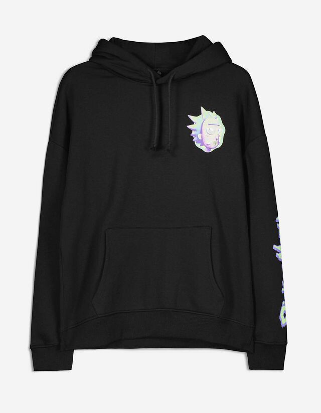 Hoodie - Oversized fit - zwart