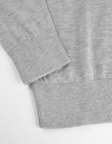Maglia a manica lunga - Collo dolcevita - grigio chiaro