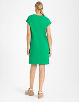 Majica- haljina - Prerezani rukavi - zeleno