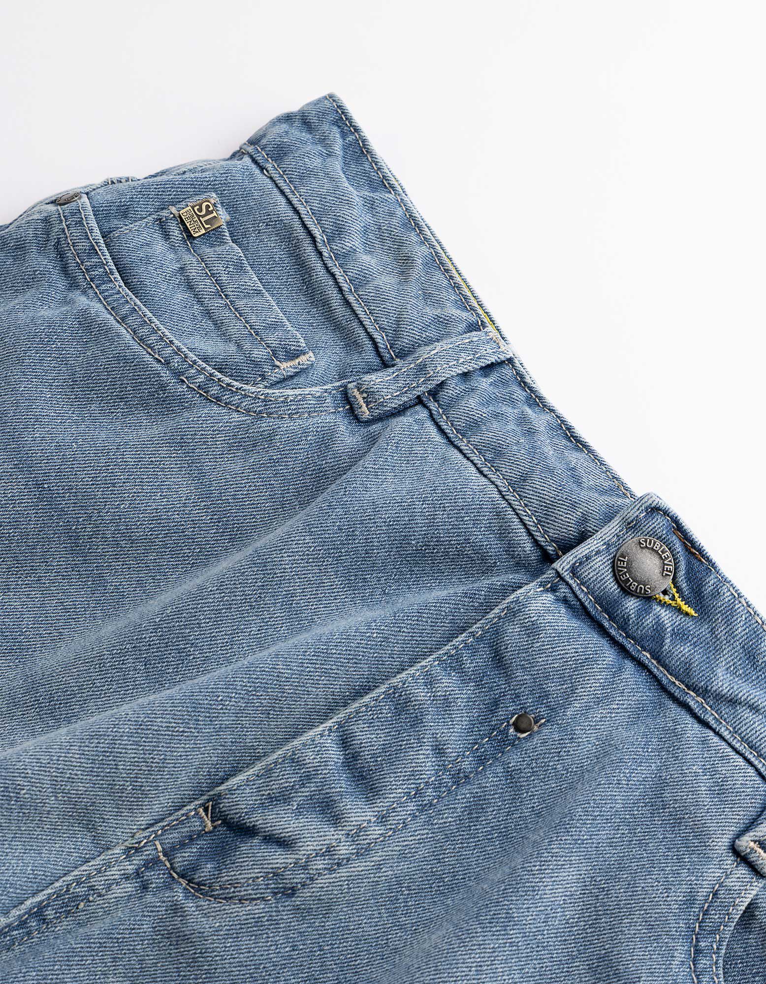 Jeansshorts - Hellblau