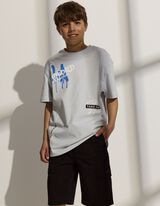 T-shirt - Oversized fit - lichtblauw