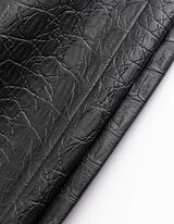 Sukně - Imitace kůže - cerná