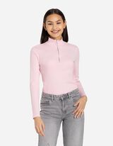 Langarmshirt - Rei&szlig;verschluss