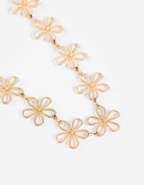 Kette - Florales Muster - goldfarben