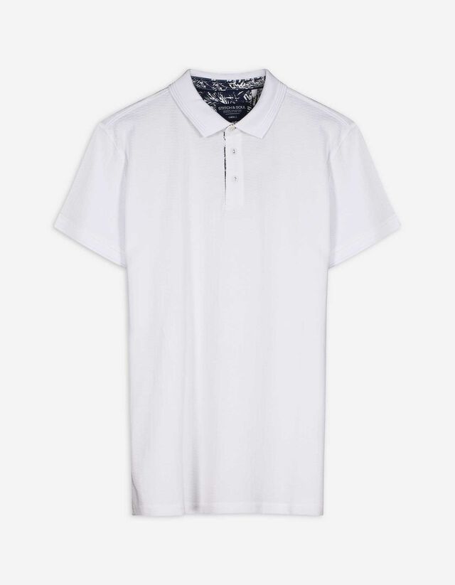 Poloshirt - Regular Fit - weiß