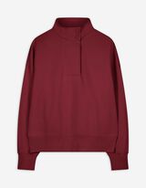 Pull-over - Bouton poussoir - Rouge foncé