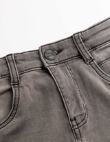 Short en jean - denim gris - Gris