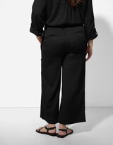 Hose - einfarbig - schwarz