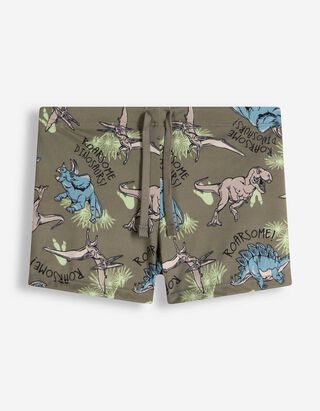 Badehose - Allover-Print - Hellgr&uuml;n