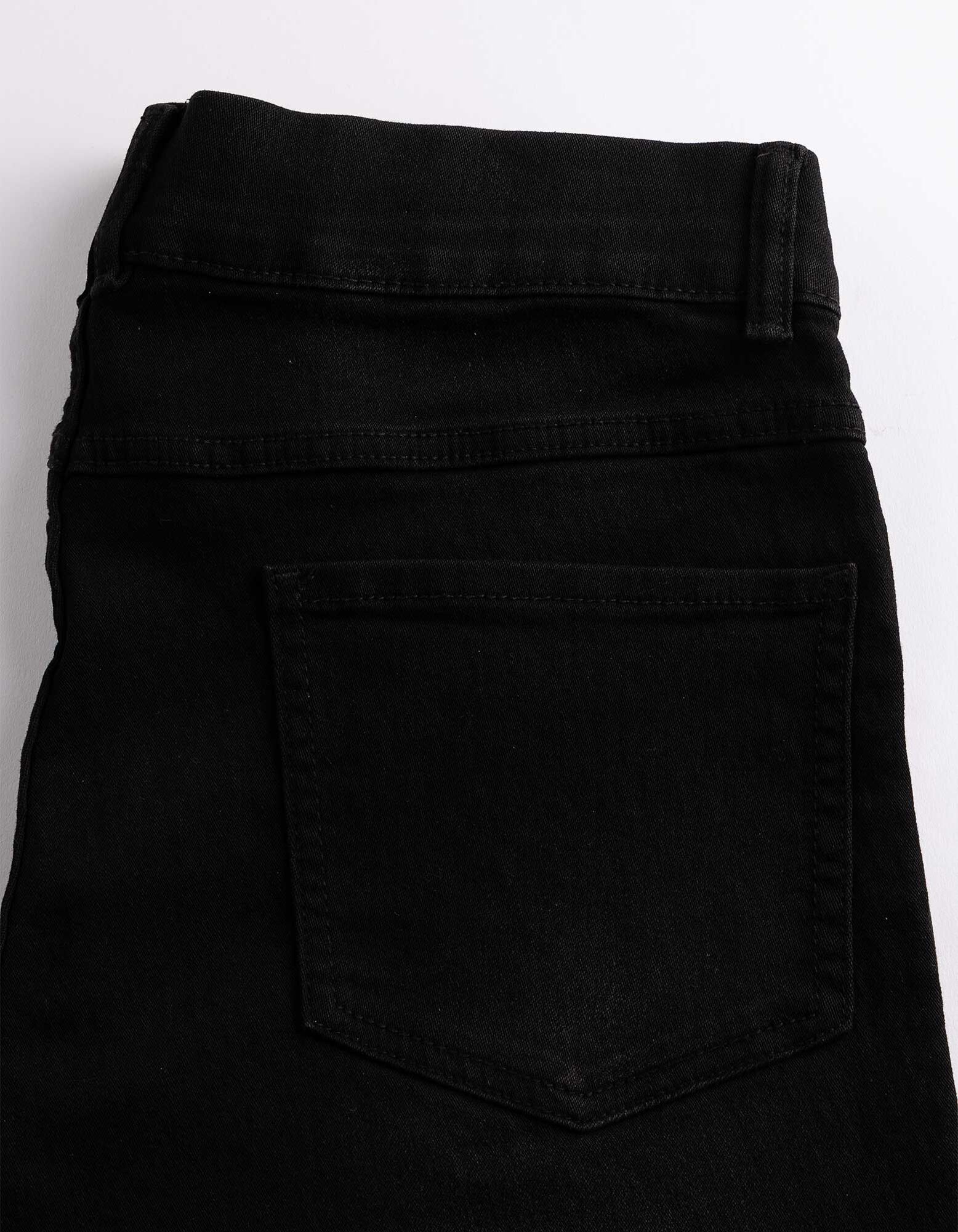 Jeggings - G&uuml;rtelschlaufen - Schwarz